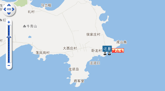 威海荣成成山头旅游风景区地图位置
