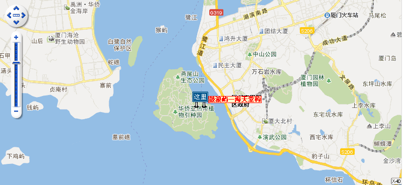 鼓浪屿海天堂构地图