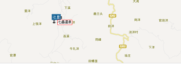 七叠温泉实自驾路线图