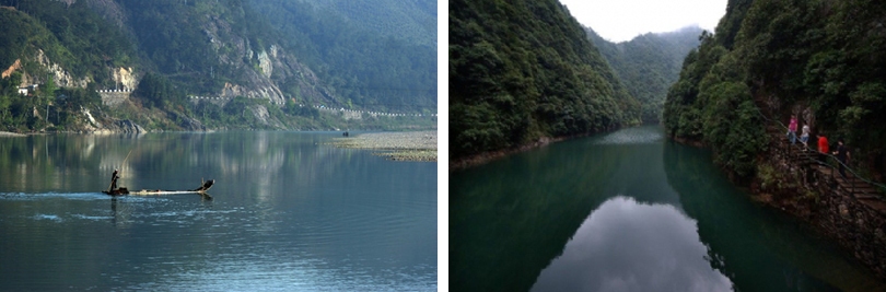 楠溪江石门台实景欣赏