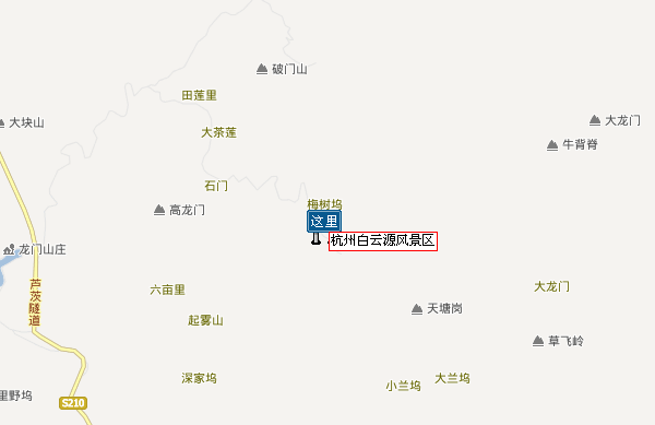 桐庐白云源自驾路线图