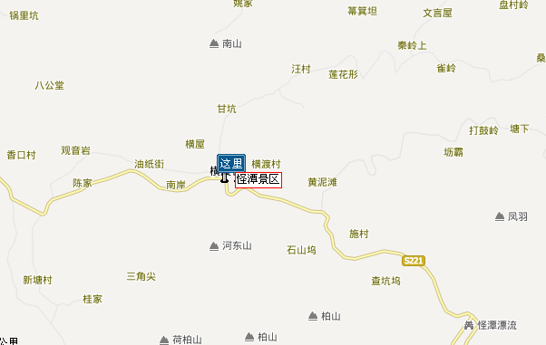 怪潭风景区自驾路线图