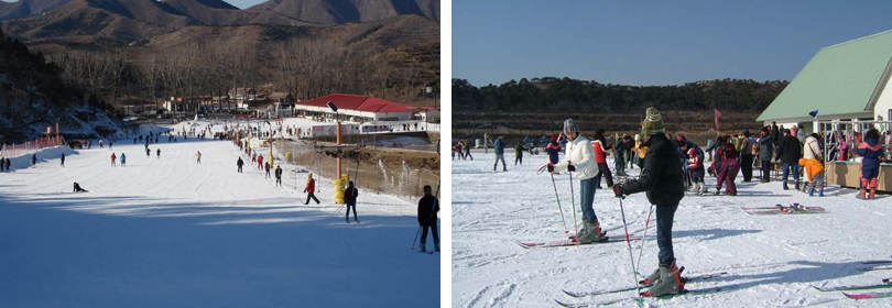 蓟县玉龙滑雪场实景欣赏