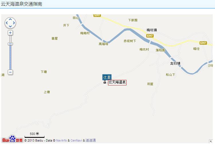 云天海温泉地图展示