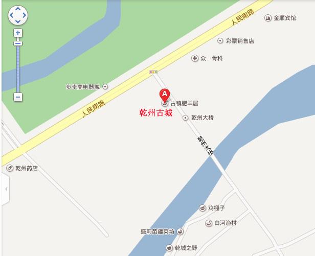 乾州古城地图展示