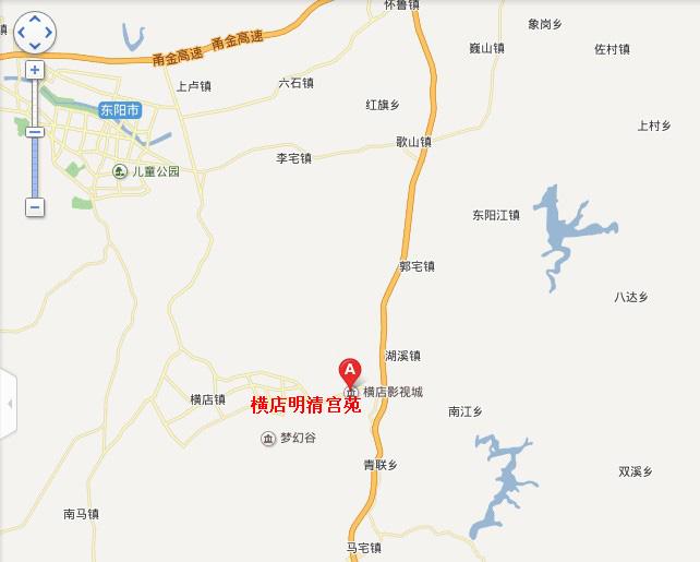 横店明清宫苑地图展示