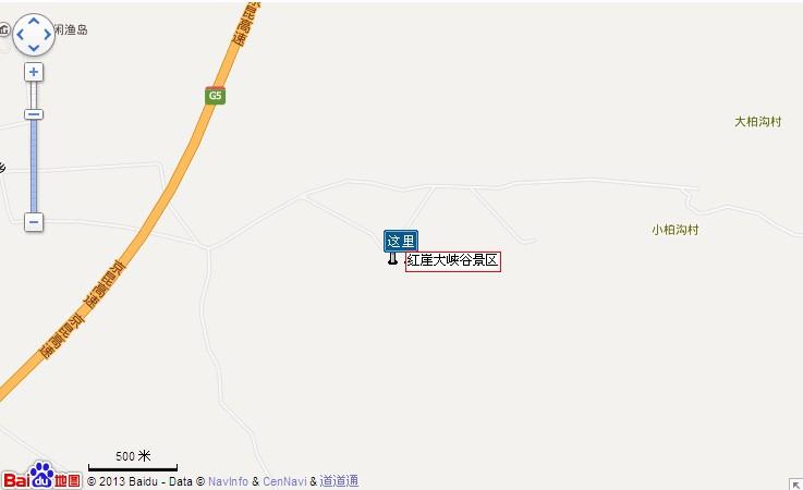 红崖大峡谷地图展示