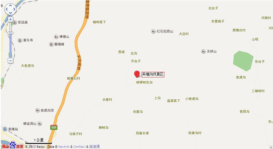 承德夹墙沟地图展示