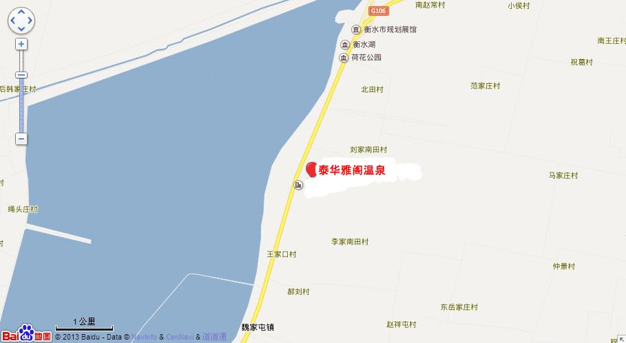 泰华雅阁温泉地图展示