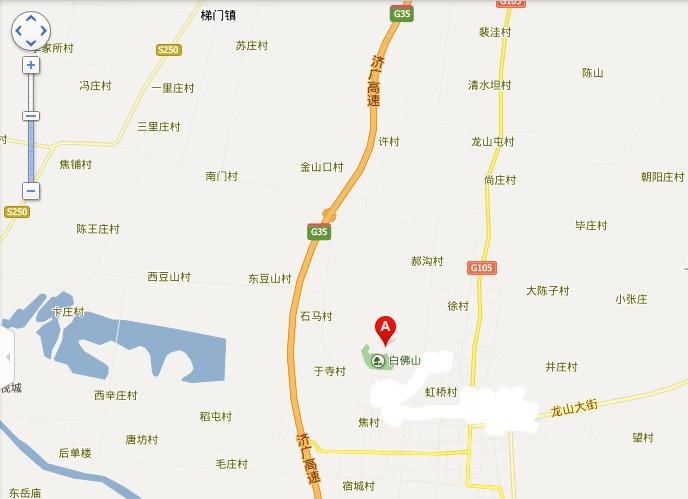东平白佛山地图展示