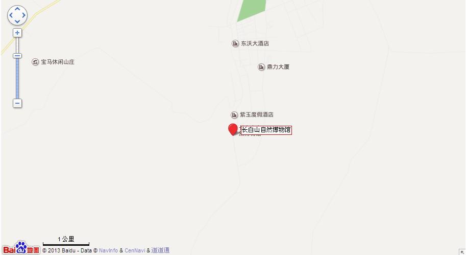 长白山自然博物馆地图展示
