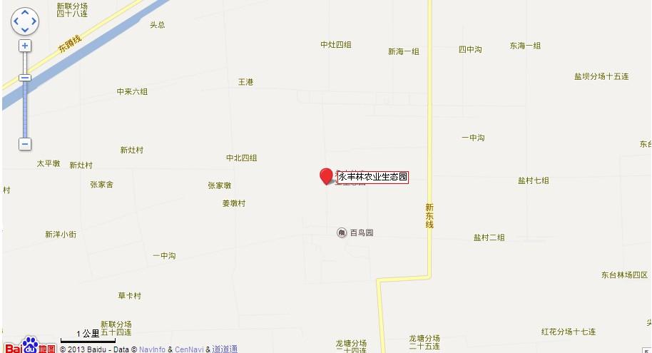 东台永丰林农业生态园地图展示