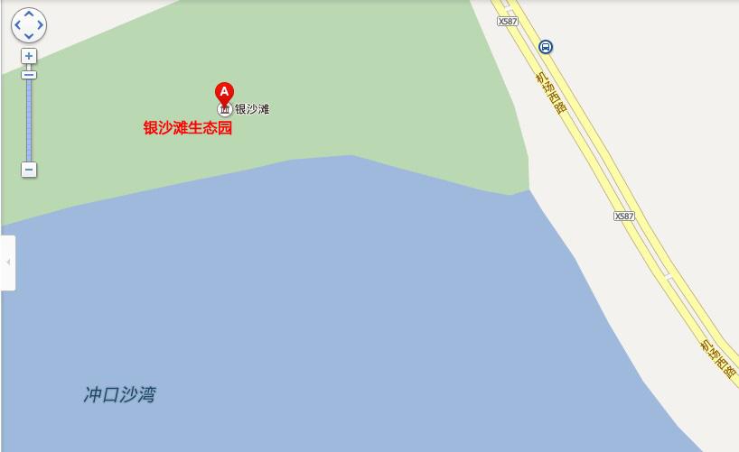 珠海银沙滩生态园地图展示