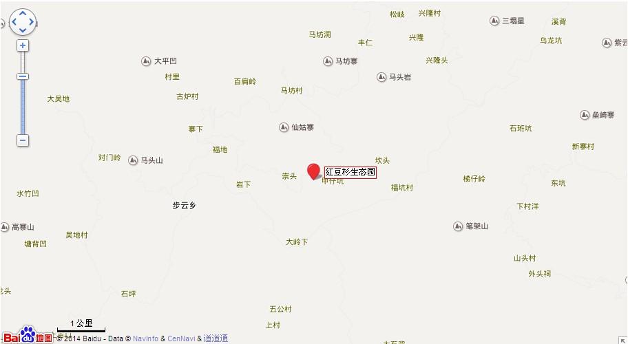 红豆杉生态园地图展示