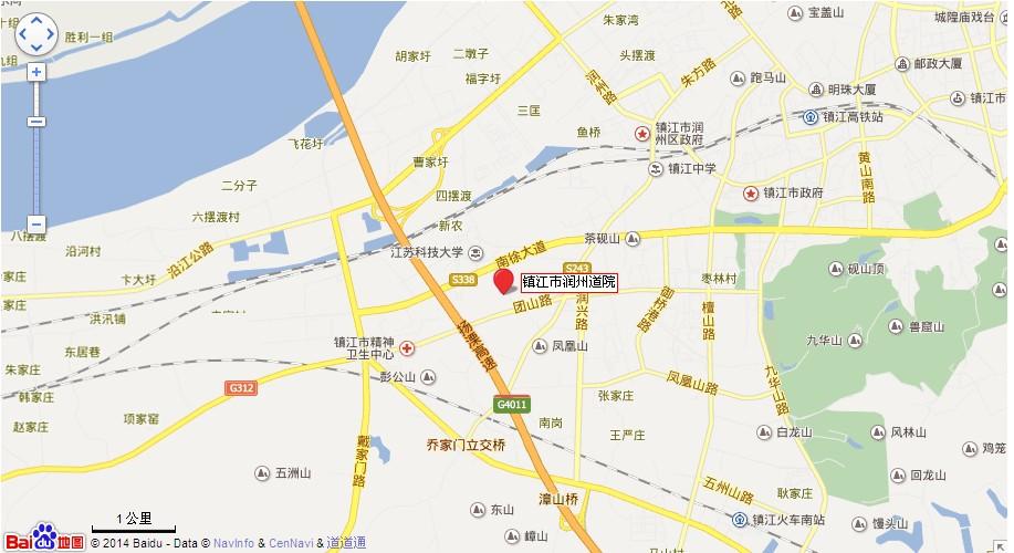 镇江润州道院地图展示