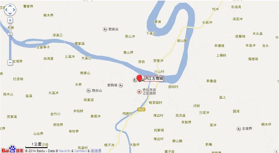 洪江古商城地图展示