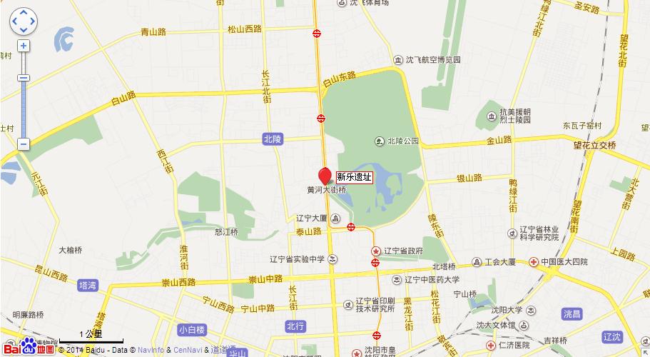 沈阳新乐遗址地图展示