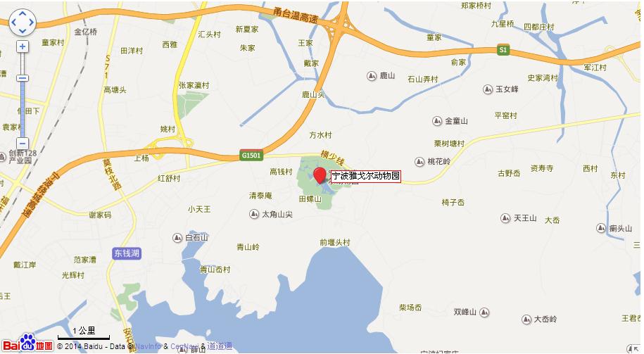 宁波雅戈尔动物园地图展示