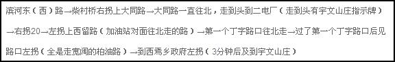 宇文山庄驾车指南
